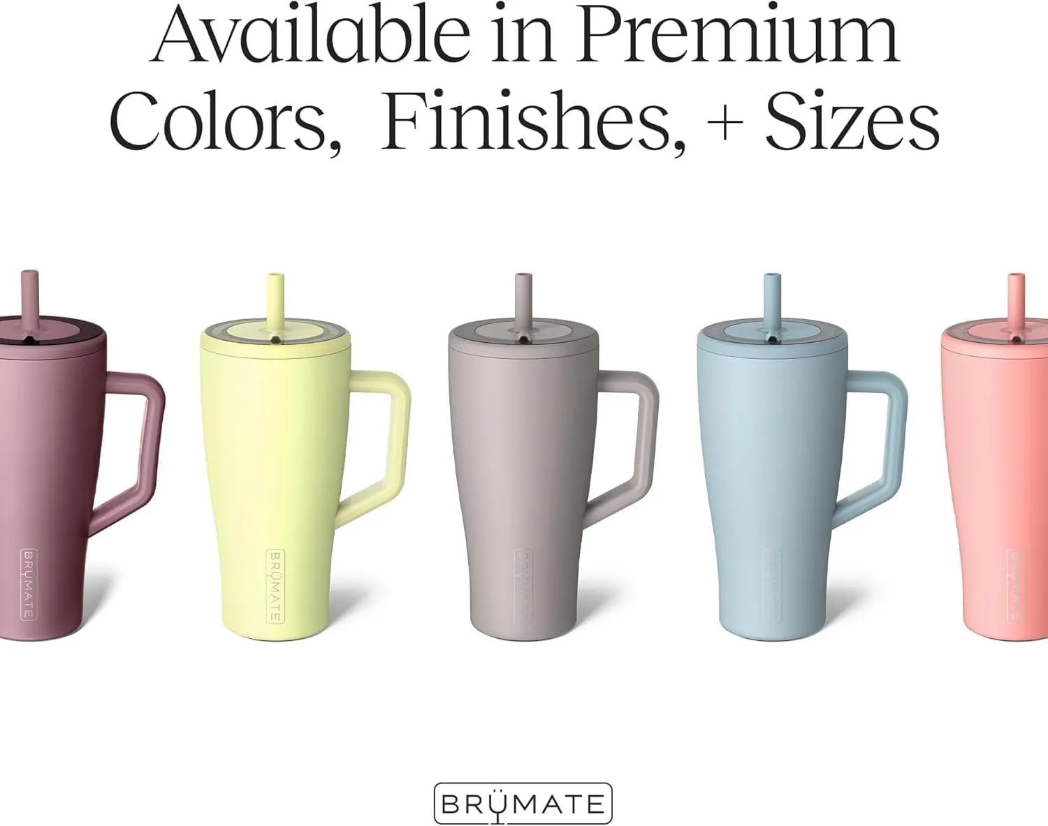 BrüMate Era 30 oz Tumbler with Handle and Straw | 100% Leakproof Insulated Tumbler with Lid and Straw | Made of Stainless Steel | Cup Holder Friendly Base | 30oz (Vivid Magenta)
