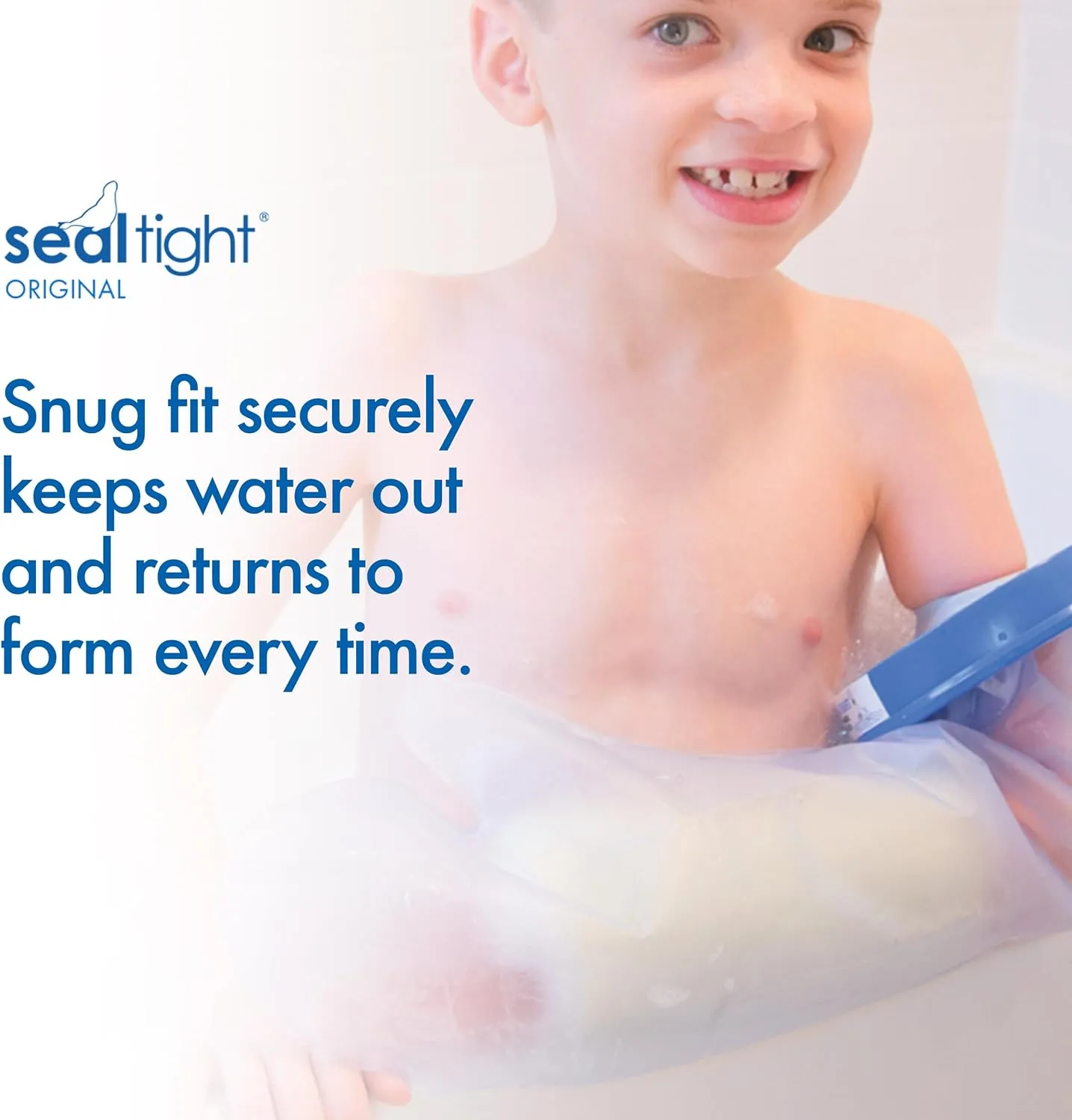 Brownmed - Seal-Tight Original Cast & Bandage Protector - Kid's Arm Cast Cover for Shower & Swimming - Waterproof Arm Bandage & Cast Cover - Durable Shower Cast Bag - Pediatric Large Arm