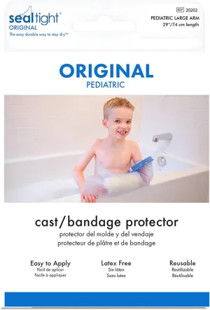 Brownmed - Seal-Tight Original Cast & Bandage Protector - Kid's Arm Cast Cover for Shower & Swimming - Waterproof Arm Bandage & Cast Cover - Durable Shower Cast Bag - Pediatric Large Arm