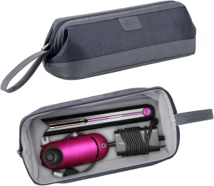 BUBM Travel Case Compatible with Dyson Airwrap & Curling Iron, Portable Hair Dryer Carrying Bag Waterproof Storage for Dyson Supersonic Styler Attachments Protection