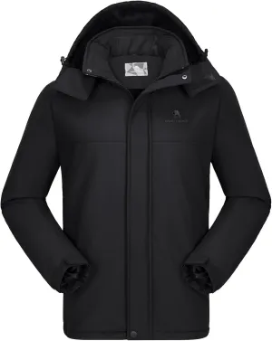 CAMEL CROWN Men's Mountain Ski Snow Jacket Waterproof Winter Coat Snowboarding Windbreaker Windproof Warm Hooded Snow Coat