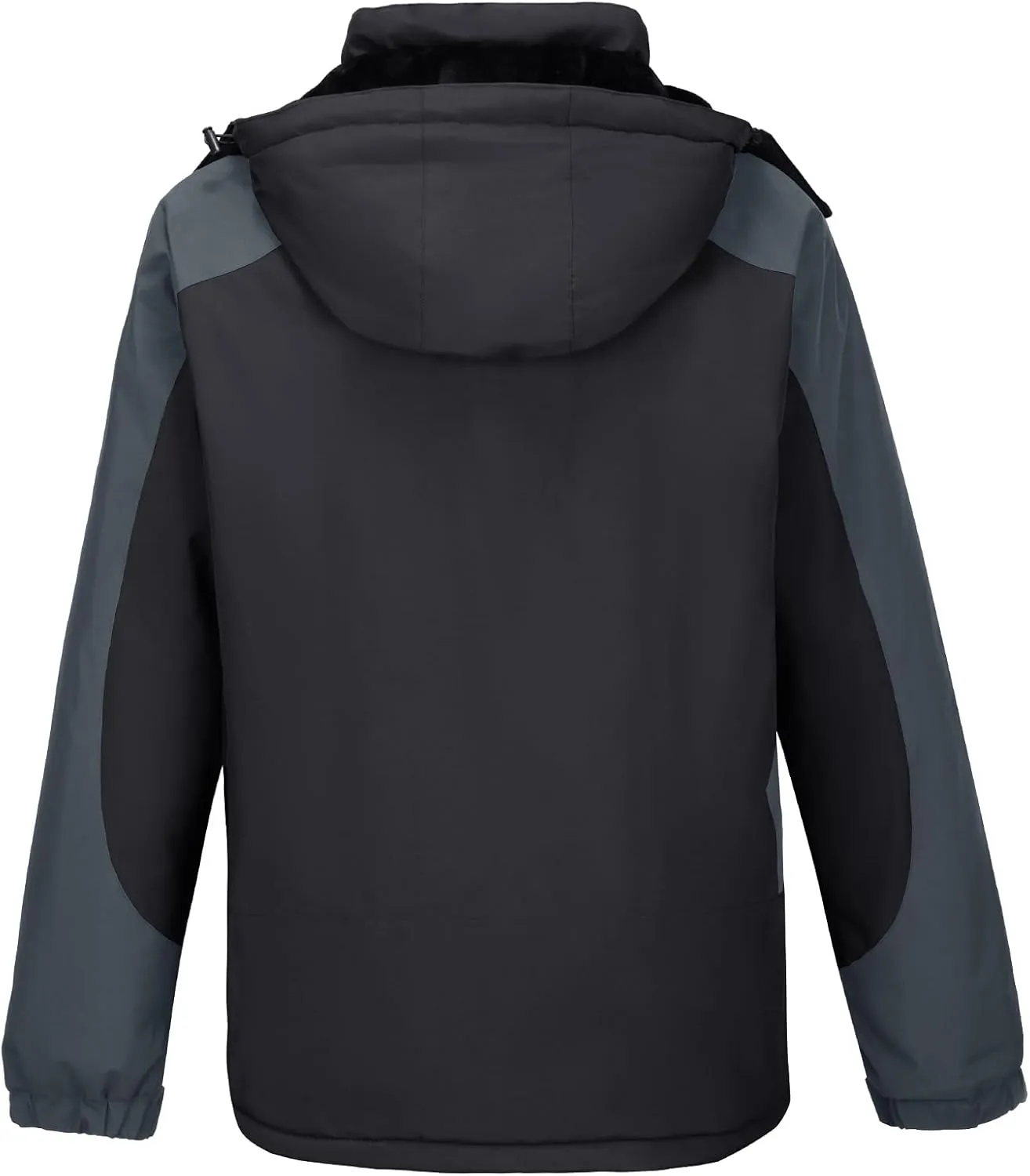 CAMEL CROWN Men's Ski Snow Jacket Waterproof Winter Snow Coat Windproof Warm Fleece Lining Hooded Parka Rain Jacket