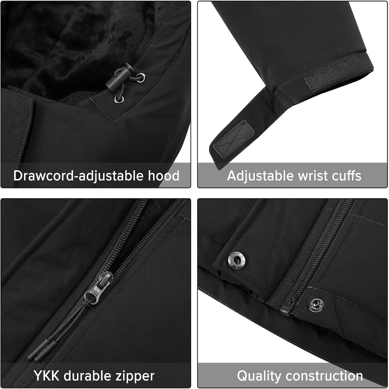 CAMEL CROWN Womens Winter Coat Waterproof Ski Jacket with Fleece Lining Windproof for Snow Rain Outdoor Hiking Mountain