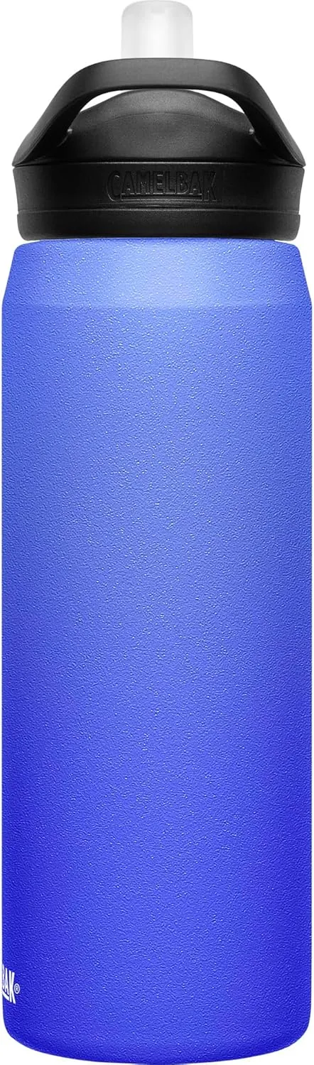 CamelBak Eddy  Insulated Stainless Steel Bite Valve Straw Water Bottle Midnight Ombre, 25oz