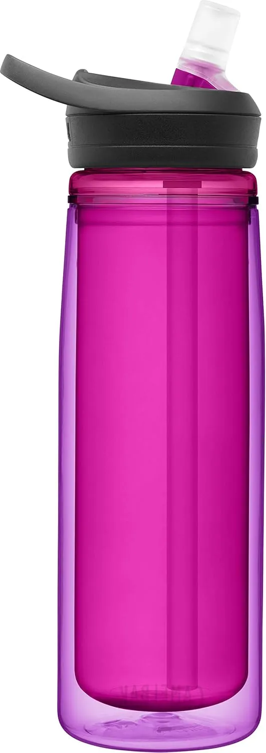 CamelBak eddy  Water Bottle with Tritan Renew – Straw Top Insulated 20oz, Amethyst