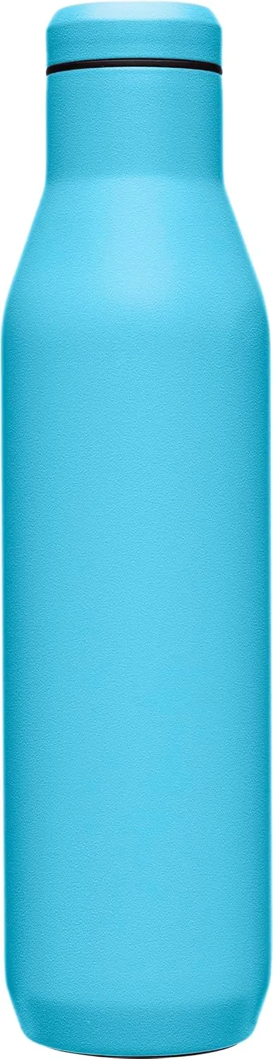CamelBak Horizon 25oz Water Bottle - Insulated Stainless Steel - Wine Compatible - Leak Proof - Nordic Blue