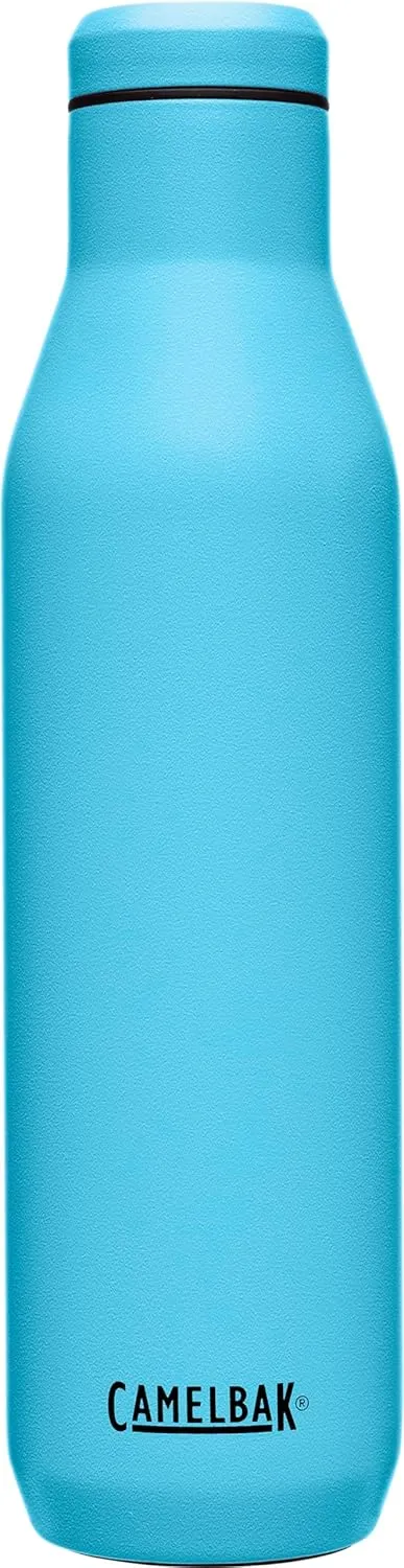 CamelBak Horizon 25oz Water Bottle - Insulated Stainless Steel - Wine Compatible - Leak Proof - Nordic Blue