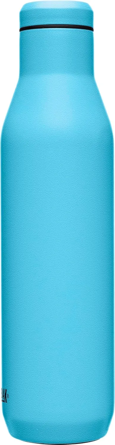 CamelBak Horizon 25oz Water Bottle - Insulated Stainless Steel - Wine Compatible - Leak Proof - Nordic Blue