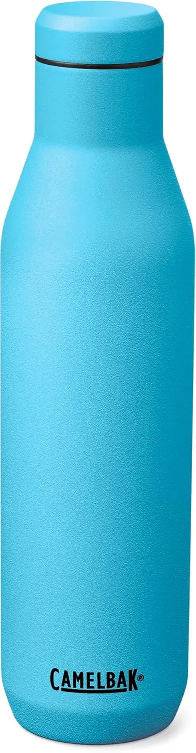 CamelBak Horizon 25oz Water Bottle - Insulated Stainless Steel - Wine Compatible - Leak Proof - Nordic Blue