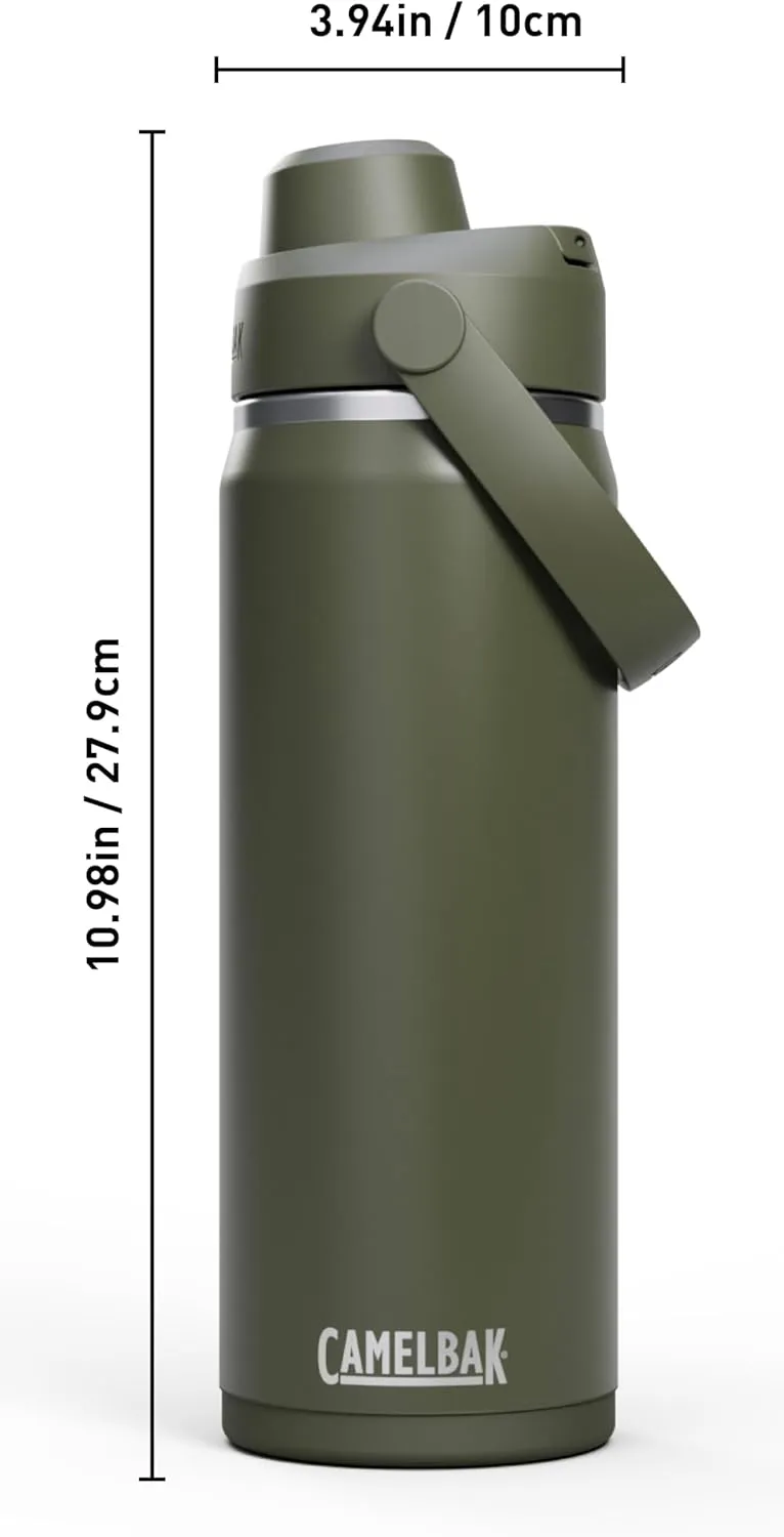 CamelBak Thrive Chug Water Bottle 20oz - Insulated Stainless Steel, Moss