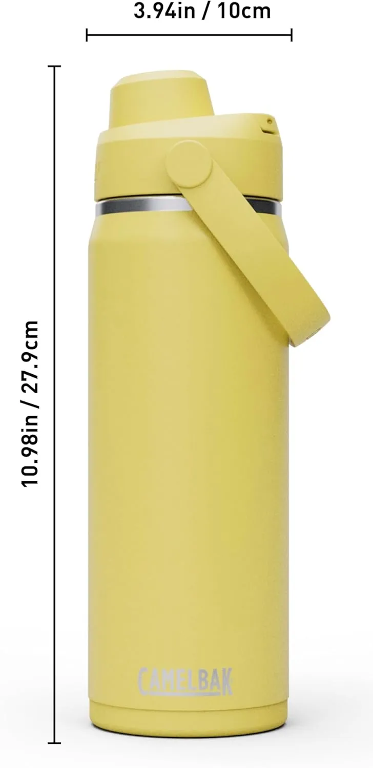 CamelBak Thrive Chug Water Bottle 20oz - Insulated Stainless Steel, Yellow Bloom