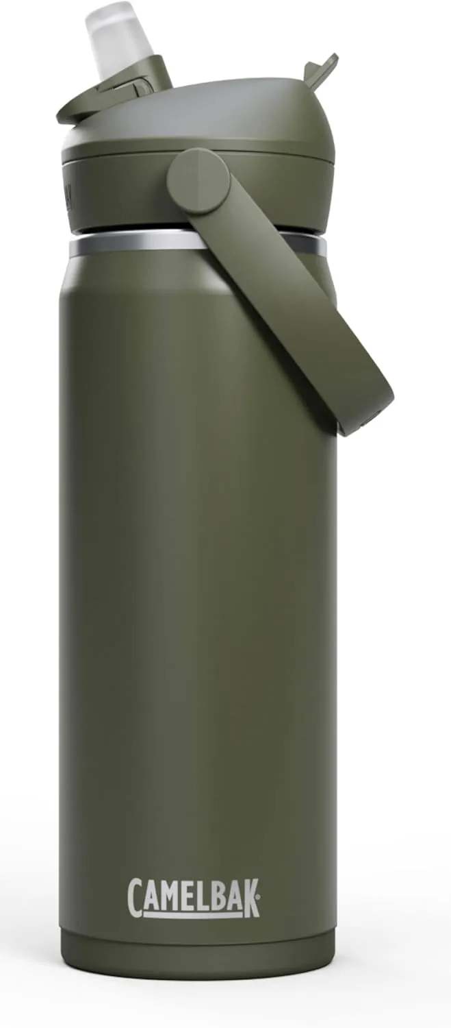 CamelBak Thrive Flip Straw Insulated Stainless Steel Water Bottle Moss, 20oz