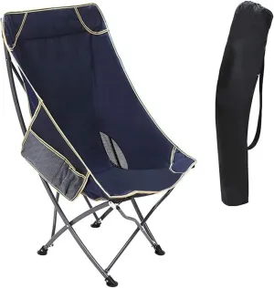Camping Chair Folding Chair Portable Chair Ultralight Folding Camping Chair with Backrest Leisure Beach Seat with Mesh External Hanging Bag Portable Backpack Chair Camping Chairs for Adults