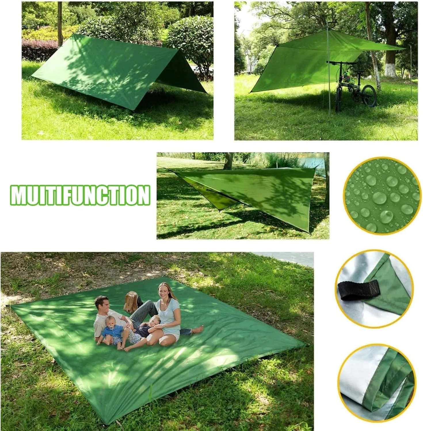 Camping Hammock Set Portable Single Hammock,Camping Hammock with Mosquito Net, Parachute Cloth Hammock for Camping, Backpacking Hikes, Outdoor Backyard (Color : B)