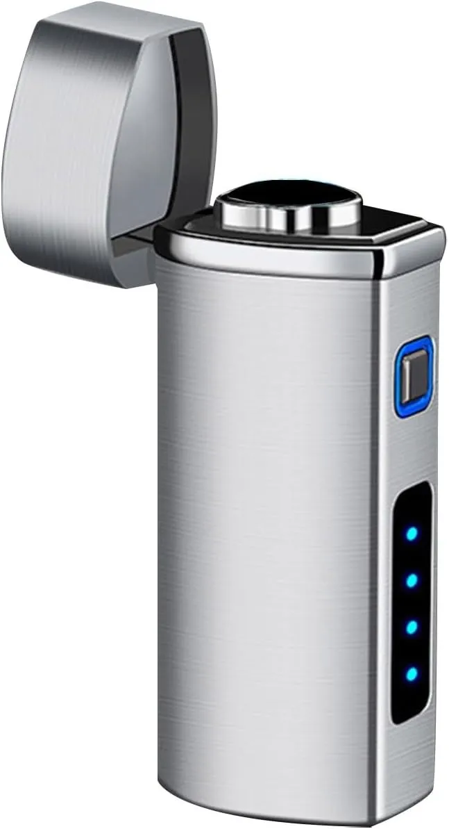 Camping Lighter,Three Head Direct Spray Blue Flame Fire Electric Inflatable Lighter,Outdoor Survival Camping Tactical, for Birthday Gifts Woman Man Youth Camping Hiking Gear (B)