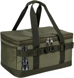 Camping Organizer Bag, 20L Utility Carry Bag with Handle | Camping Bag for Storage, Camping and Travel, Trunk Bag for Overnight Camping, Outdoor Bag, Army Green, Siehe Beschreibung