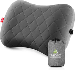 Camping Outdoor Pillow, Cotton Cover Included, Portable Pillow, Ultra Lightweight, Air Pillow, Travel Pillow, Air Pillow, Lumbar Pillow, Compact, Storage Bag Included, Travel, Sleeping in Car, Office
