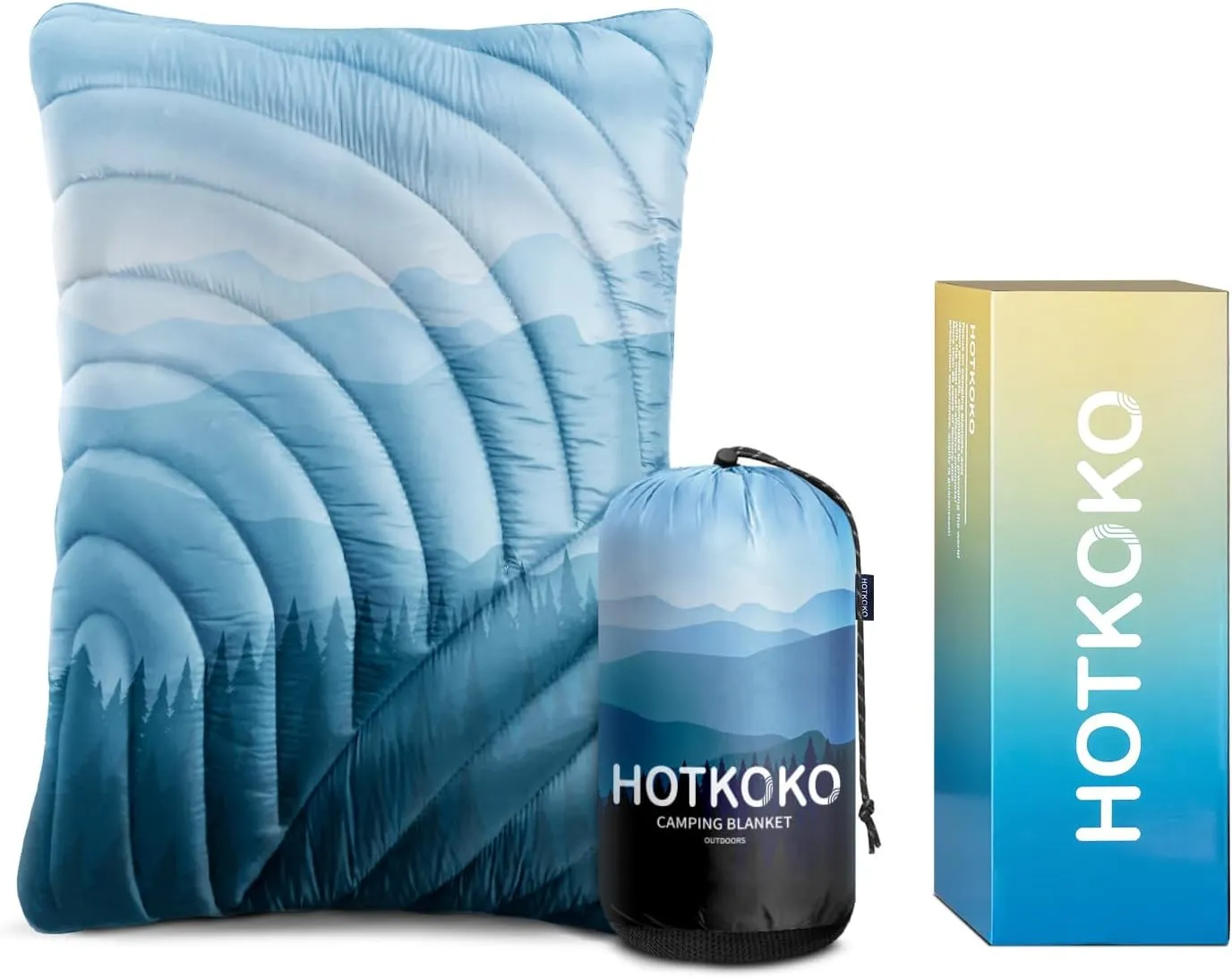 Camping Pillow,Supportive Compressible Travel Pillow Large Size Lightweight Camp Pillow with Storage Bag for Camping,Hiking,Backpacking,Airplane