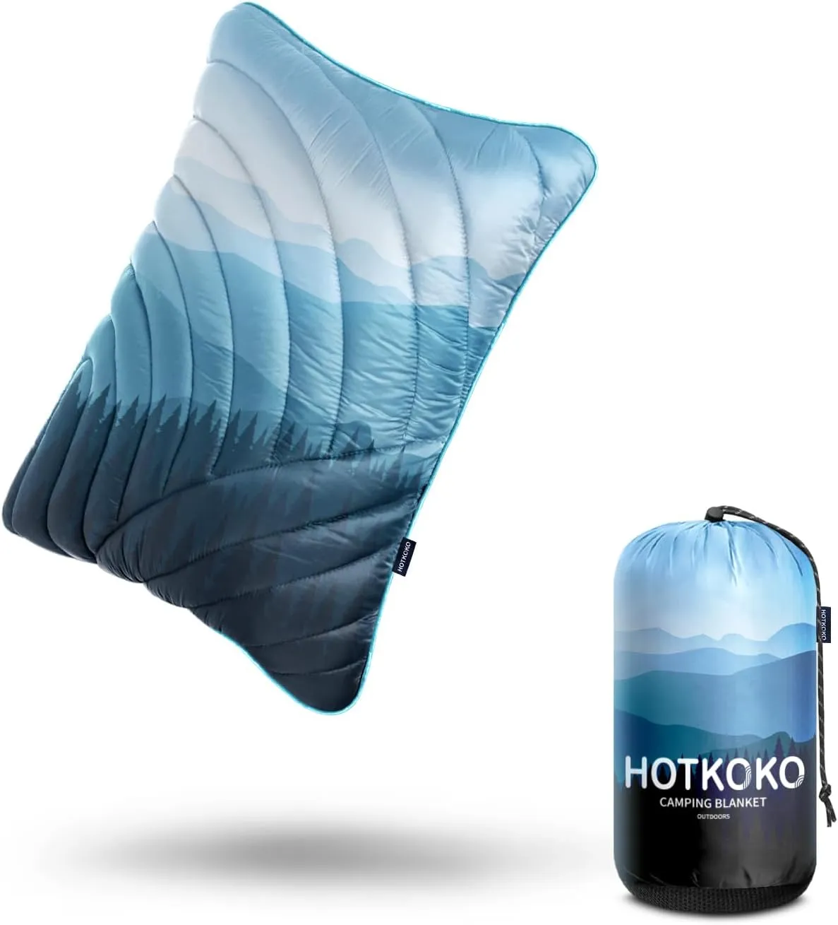 Camping Pillow,Supportive Compressible Travel Pillow Large Size Lightweight Camp Pillow with Storage Bag for Camping,Hiking,Backpacking,Airplane