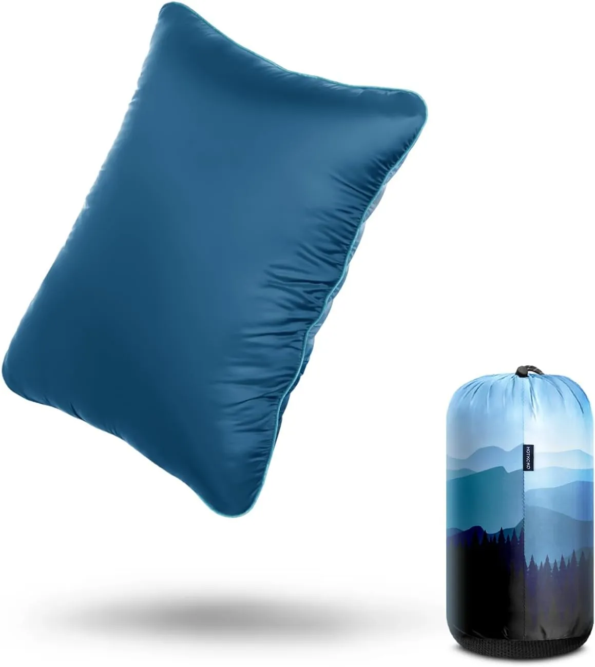 Camping Pillow,Supportive Compressible Travel Pillow Large Size Lightweight Camp Pillow with Storage Bag for Camping,Hiking,Backpacking,Airplane