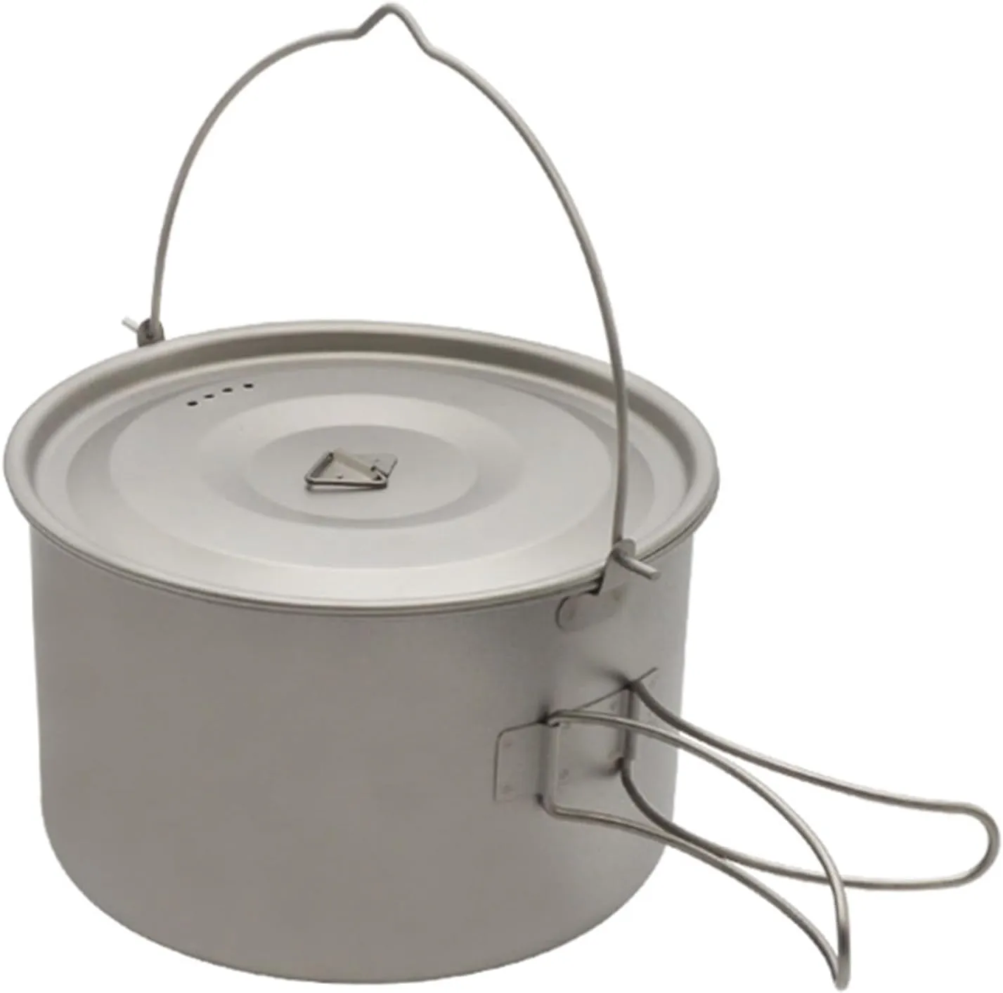 Camping Pot, 1.8L/3L Titanium Pot Ultralight ing Pot with Lid and Foldable Handle Outdoor Camping Hiking Backpacking Picnic