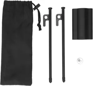 Camping Tent Pole Holder Windproof Awning Rod Holder for Outdoor Aluminum Alloy