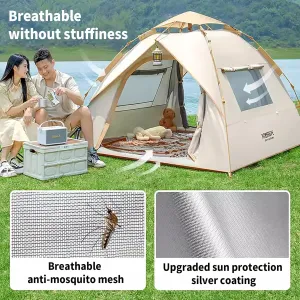 Camping Tent Waterproof Backpacking Tent 2 Person Instant Tents for Camping Easy Pop Up Tents for Camping, People Tents for Camping Portable Tent with Carry Bag