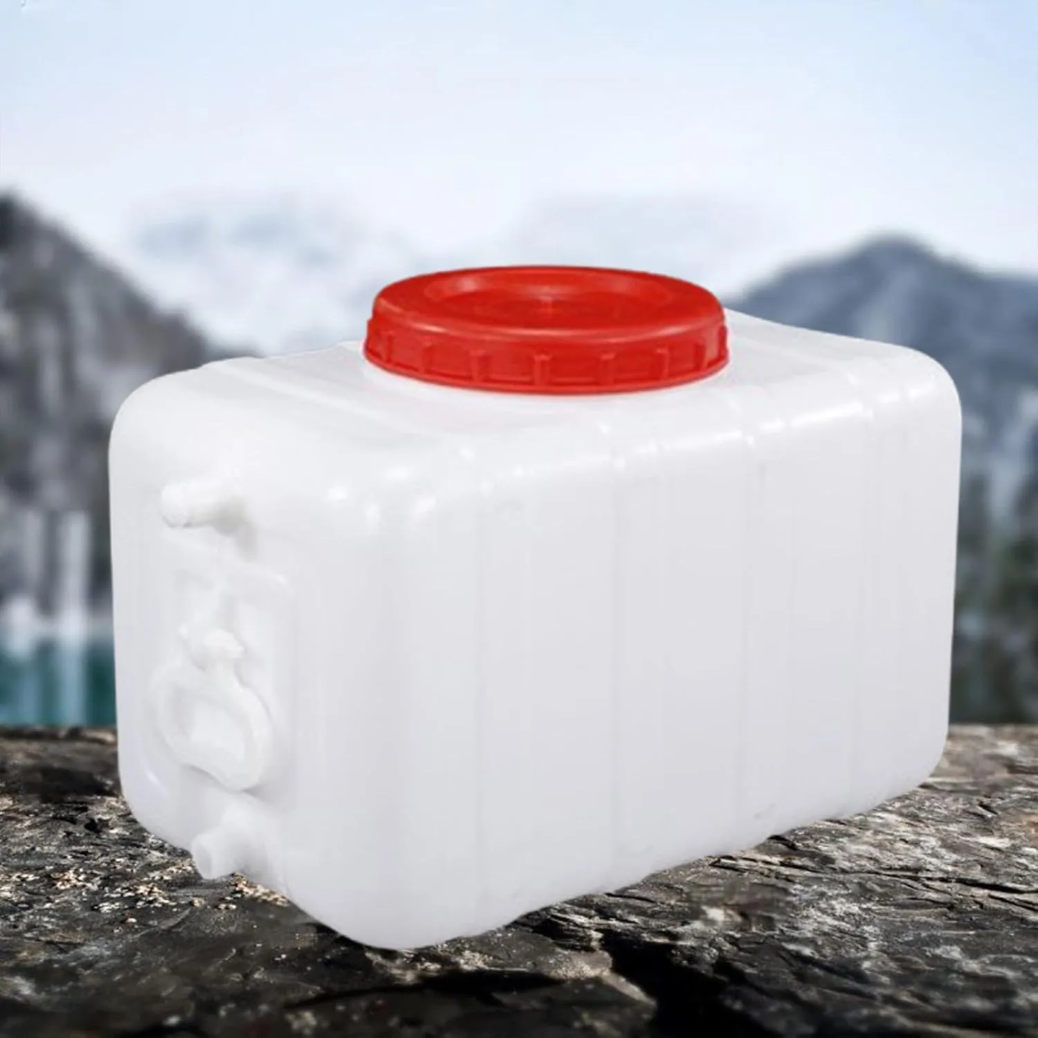 Camping Water Jug Outdoor Water Bucket Portable Water Tank Rectangular Water Container for Hiking Traveling Camping Picnic RV