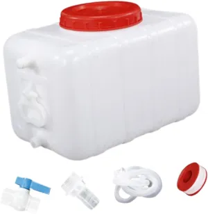 Camping Water Jug Outdoor Water Bucket Portable Water Tank Rectangular Water Container for Hiking Traveling Camping Picnic RV