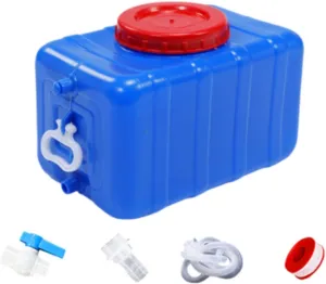Camping Water Storage Tank Water Tower Portable Leakproof Drink Dispenser Storage Barrel for RV Fishing Travel Picnic Camping, 25L