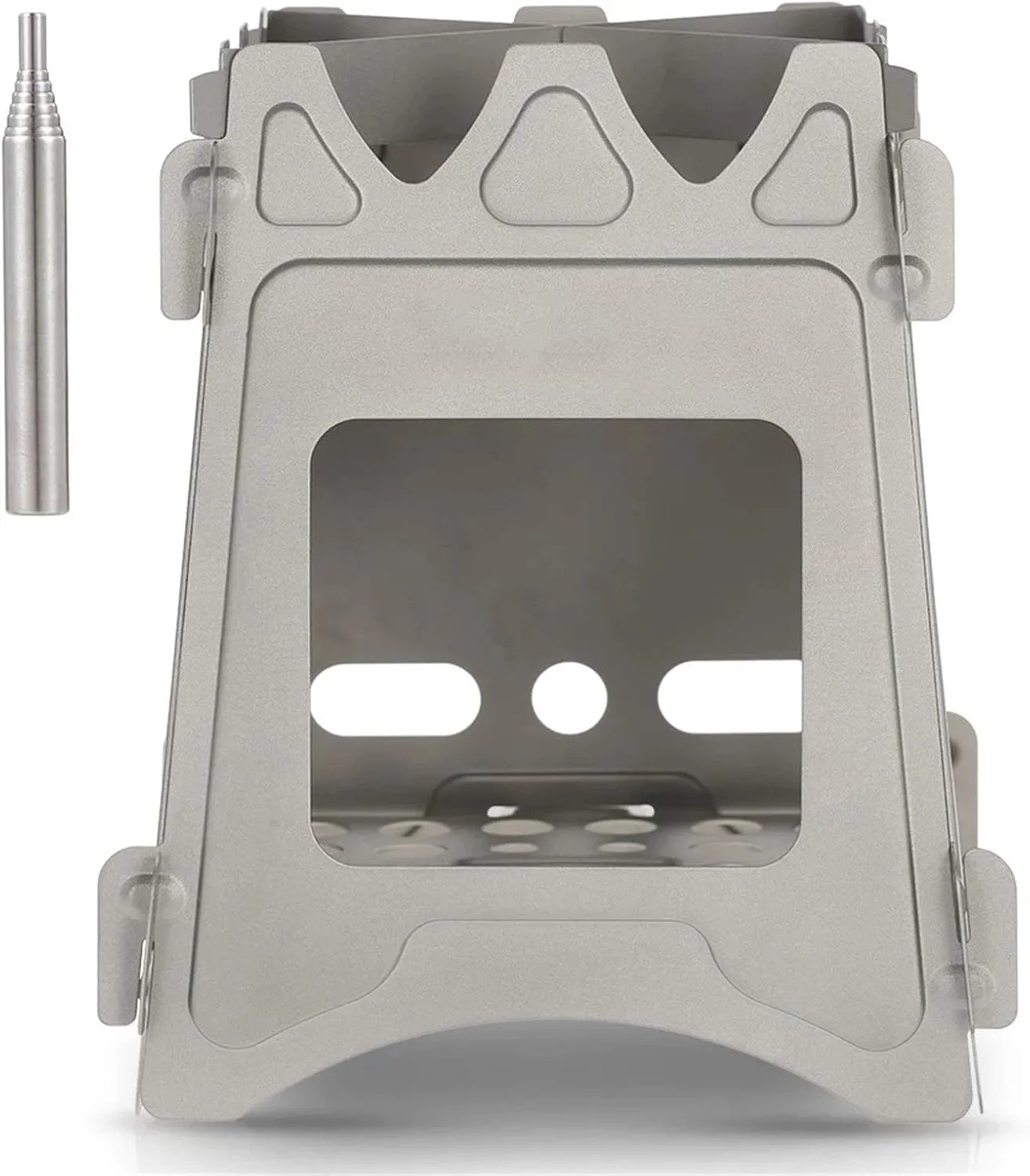 Camping Wood Stove Folding Wood Burning Stove Stainless Steel Pocket Stove Outdoor Cooking Picnic for Camping Cooking