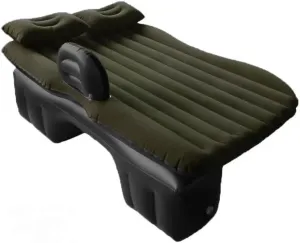 Car Air Mattress for Chery Tiggo 5X 2017–2025, Inflatable Back Seat Sleeping Pad with Pump & 2 Pillows, Folding Portable Camping Bed for Travel& Road Trips,Black