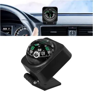 Car Boat Compass with Adjustable Bracket Base, Dashboard Navigation Ball for Car Truck Boat