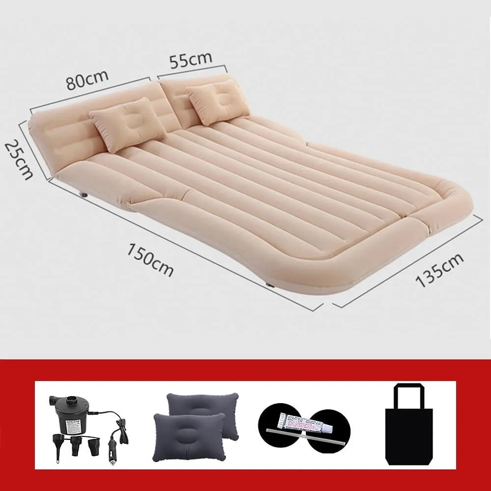 Car Inflatable Mattress for Mitsubishi Outlander 2022 2023 2024 2025 2026 Portable Car Air Bed Rear Trunk Camping Bed Back Seat Air Mattress Folding Air Bed Cushion,Black