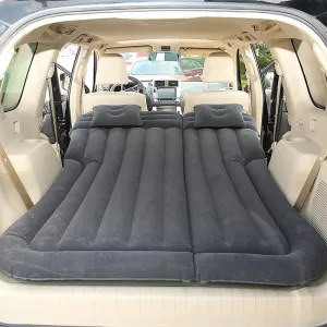 Car Inflatable Mattress for Subaru Outback 2020 2021 2022 2023 2024 2025 2026 Portable Air Bed Rear Trunk Camping Bed Back Seat Mattress Folding Air Bed Cushion,Black