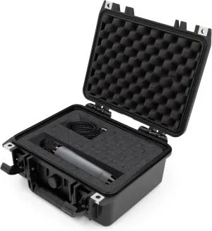 CASEMATIX 11" Waterproof Studio Recording Microphone Case Compatible with Blue Ember Xlr Condenser Microphone and Audio Accessories
