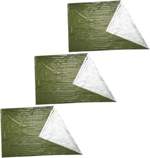 CHILDWEET 3Pcs Outdoor Camping Blanket Sun Protection Survival Blankets Lightweight for Picnics and Emergencies