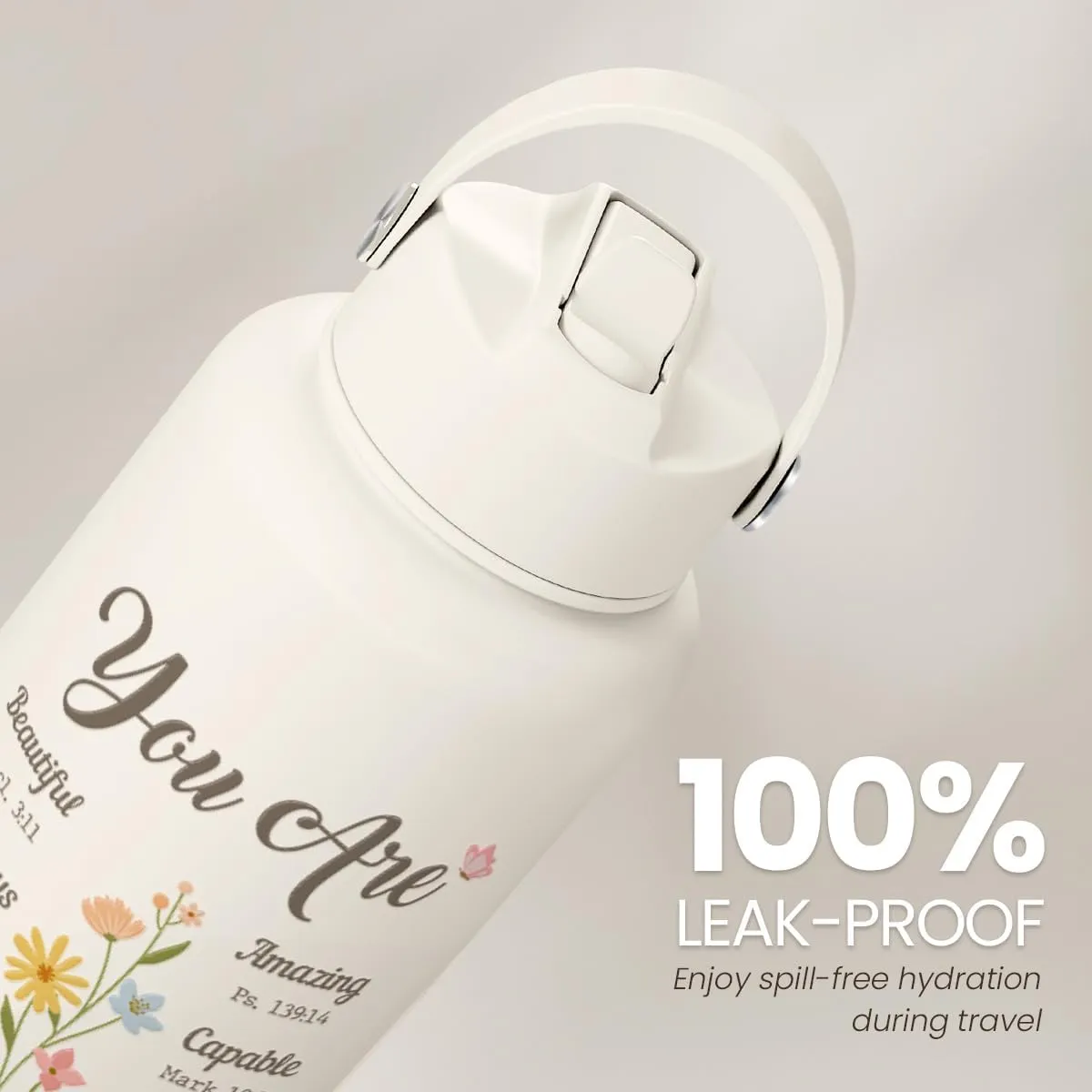 Christian Gifts for Women, Inspiration Water Bottle 32oz Stainless Steel Insulated with Lid, Religious Gifts for Mom Friends Ladies on Birthday Mother's Day Christmas