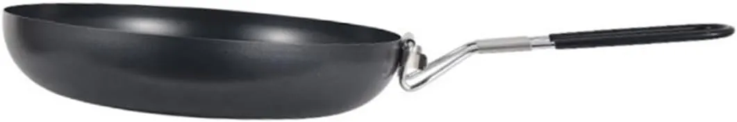 Ciieeo Non Stick Camping Skillet with Foldable Handle Lightweight Cast Iron Frying Pan for Outdoor Cooking for Grilling Frying and Versatile Use