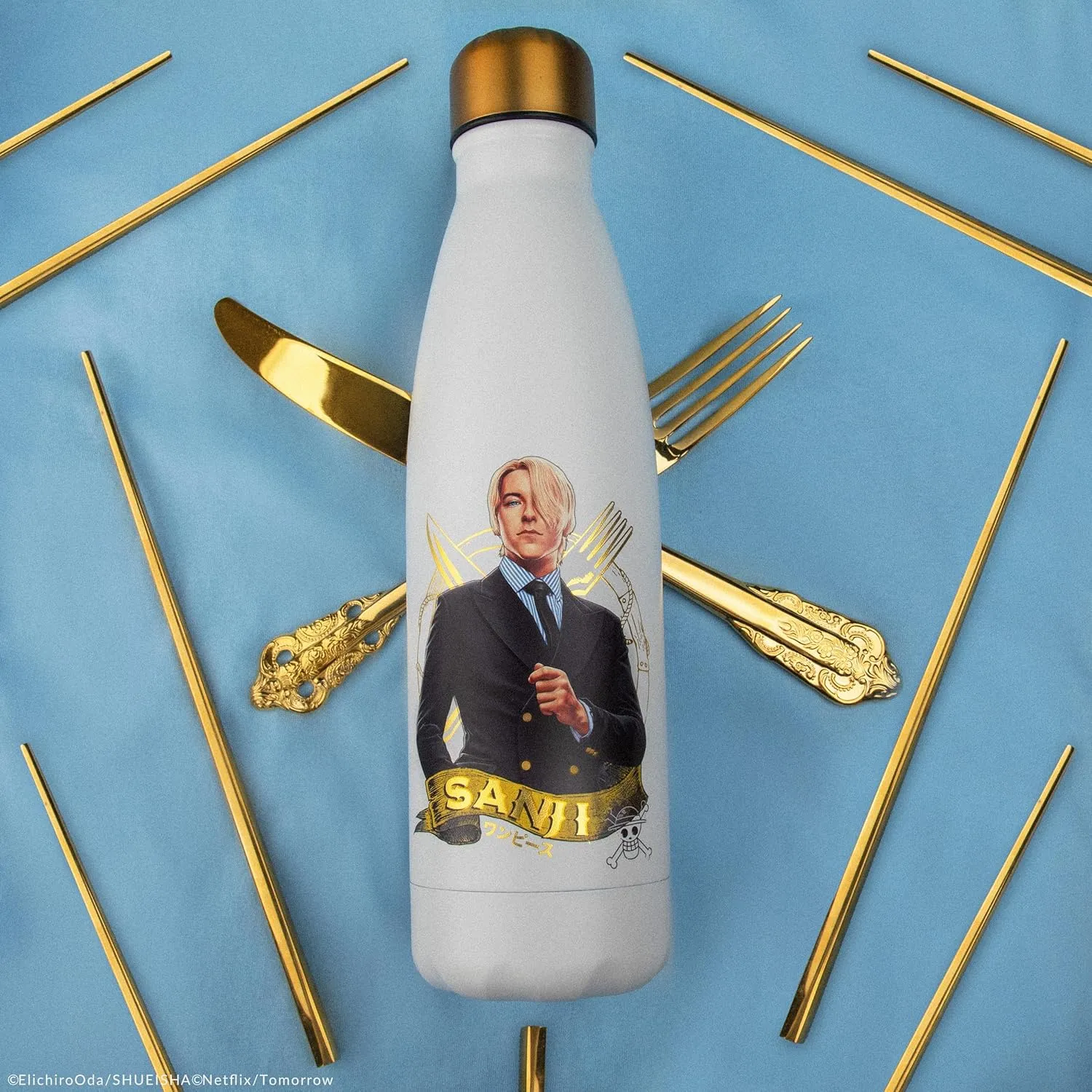 Cinereplicas One Piece - Sanji Insulated Water Bottle - 500ml - Official License