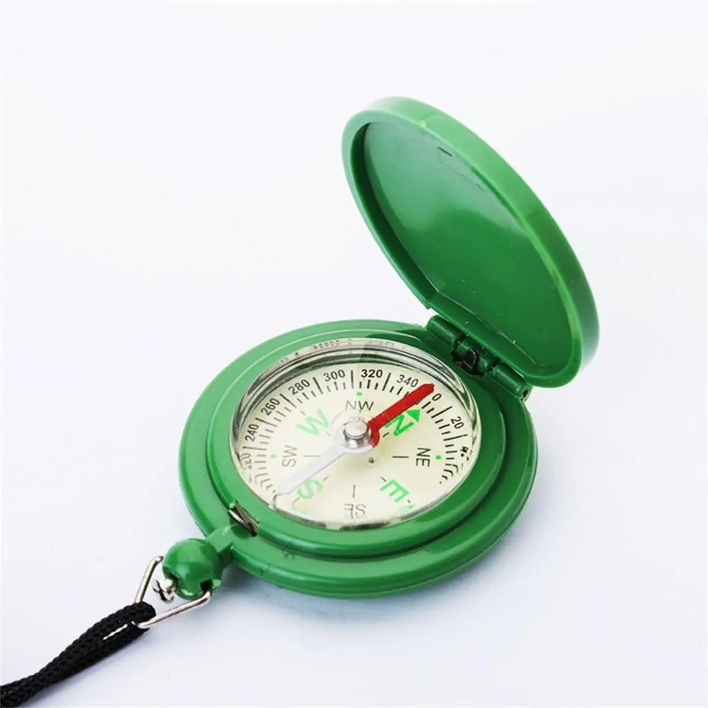 Clamshell Compass Pocket Watch Compass Camping Tour Plastic Outdoor Compass Outdoor Sports Essentials