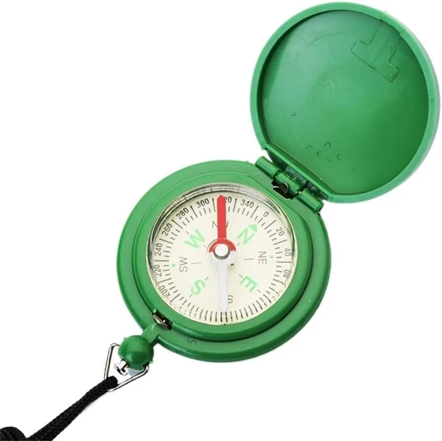 Clamshell Compass Pocket Watch Compass Camping Tour Plastic Outdoor Compass Outdoor Sports Essentials