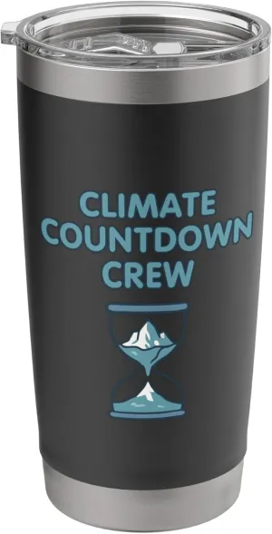 Climate Countdown Crew Environmental Design Stainless Steel Insulated Tumbler
