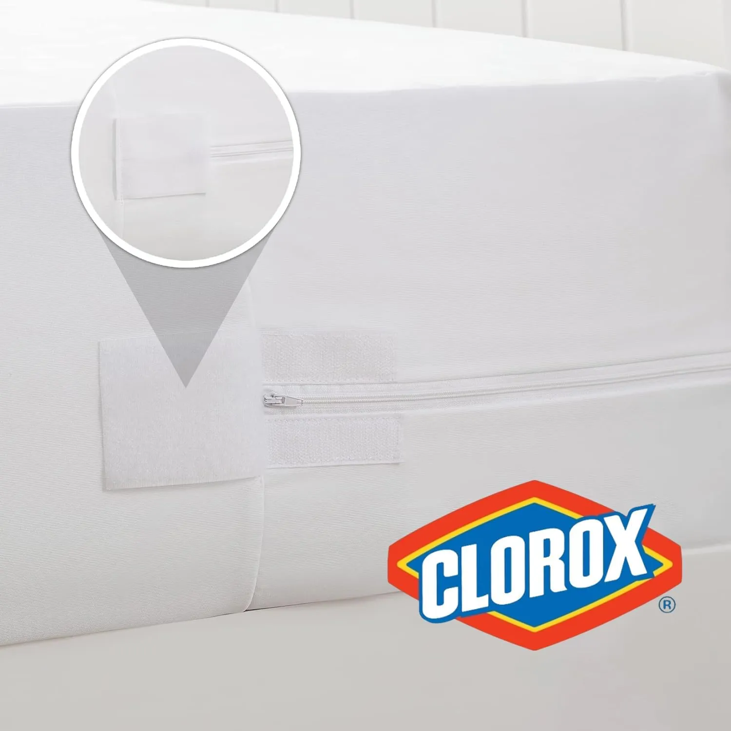 Clorox Mattress Protector Clorox Waterproof and Bed Bug Proof Zippered Mattress Protector | Absorbent Six-Sided Mattress Cover White (Twin)
