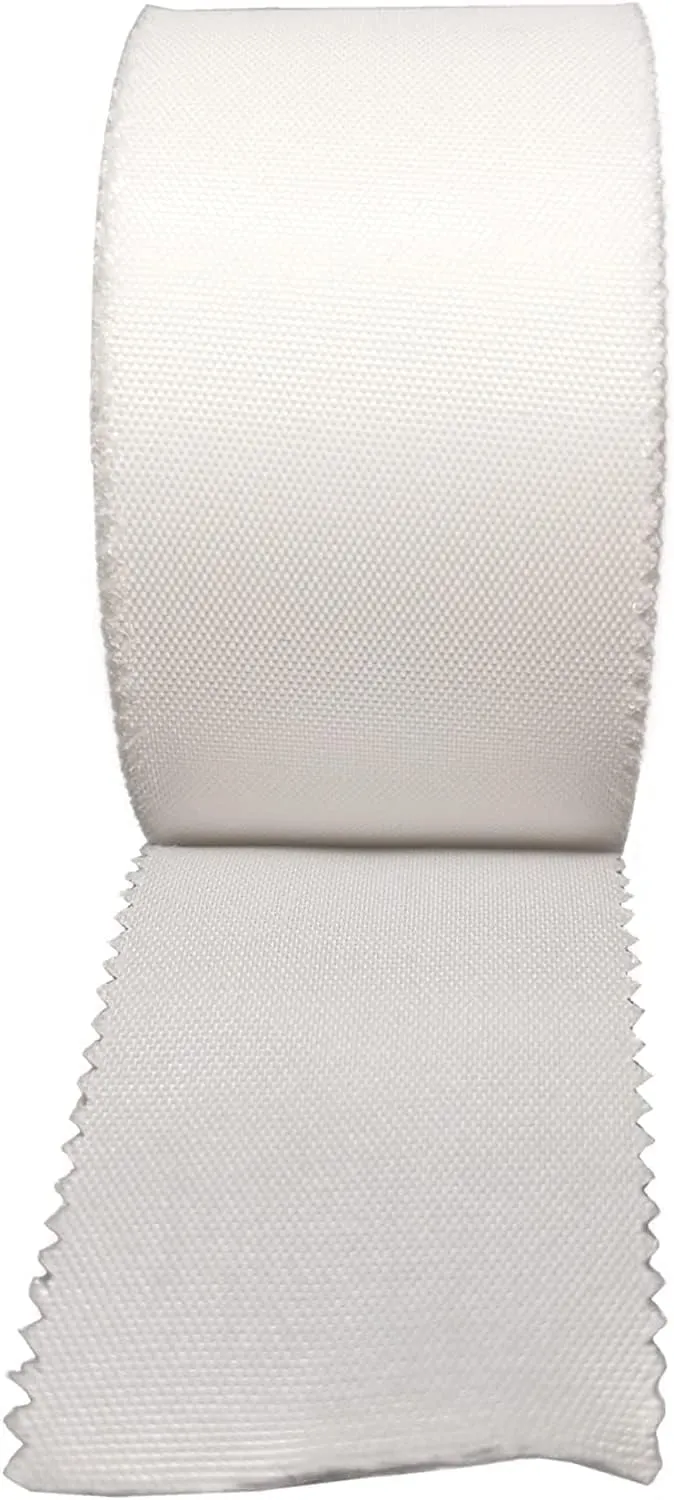 Cloth Medical First Aid Emergency Tape 1" x 10 Yards [Pack 24 of Rolls] Lightweight Breathable Silk-Like Microporous Self Adhesive Latex Free Hypoallergenic Bandage and Wound Dressing Tape (24)