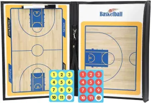 Coache Basketball Board, Folding Basketball Coaching Board Coache Clipboard Tacticals Magnetic Board Kit Waterproof Teaching Display Plate
