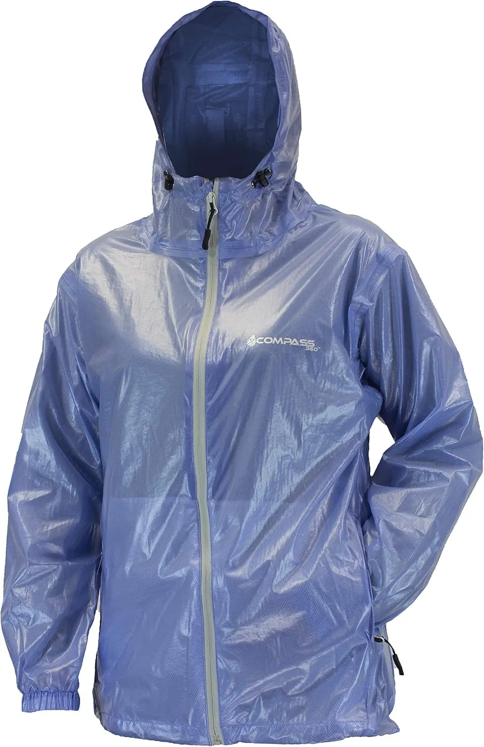 Compass 360 Women's Outdoors Ultra-Pak Waterproof Breathable Rain Jacket with Storage Pocket