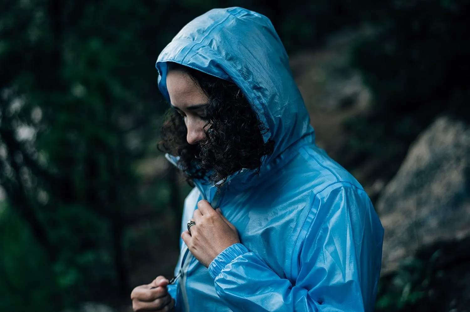 Compass 360 Women's Outdoors Ultra-Pak Waterproof Breathable Rain Jacket with Storage Pocket