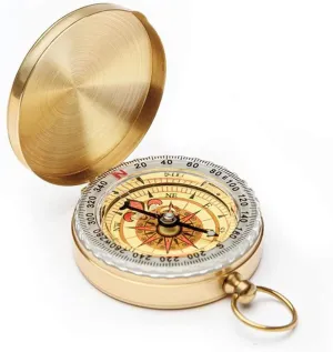 Compass Compass Hiking Survival Metal Luminous Pocket Watch Compass Pure Copper Flip Travel Outdoor Portable