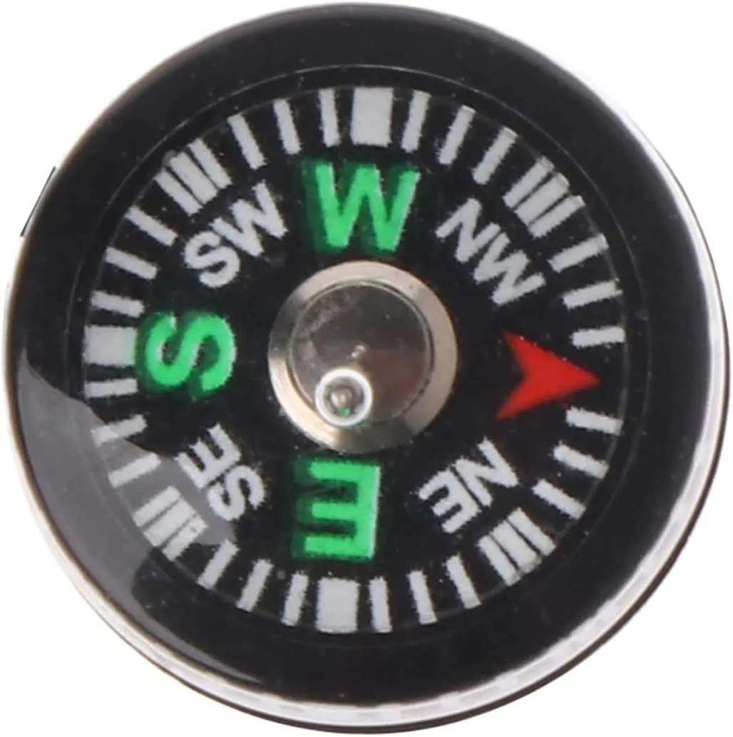 Compass Hiking, Mini Small Pocket Button Survival Compass